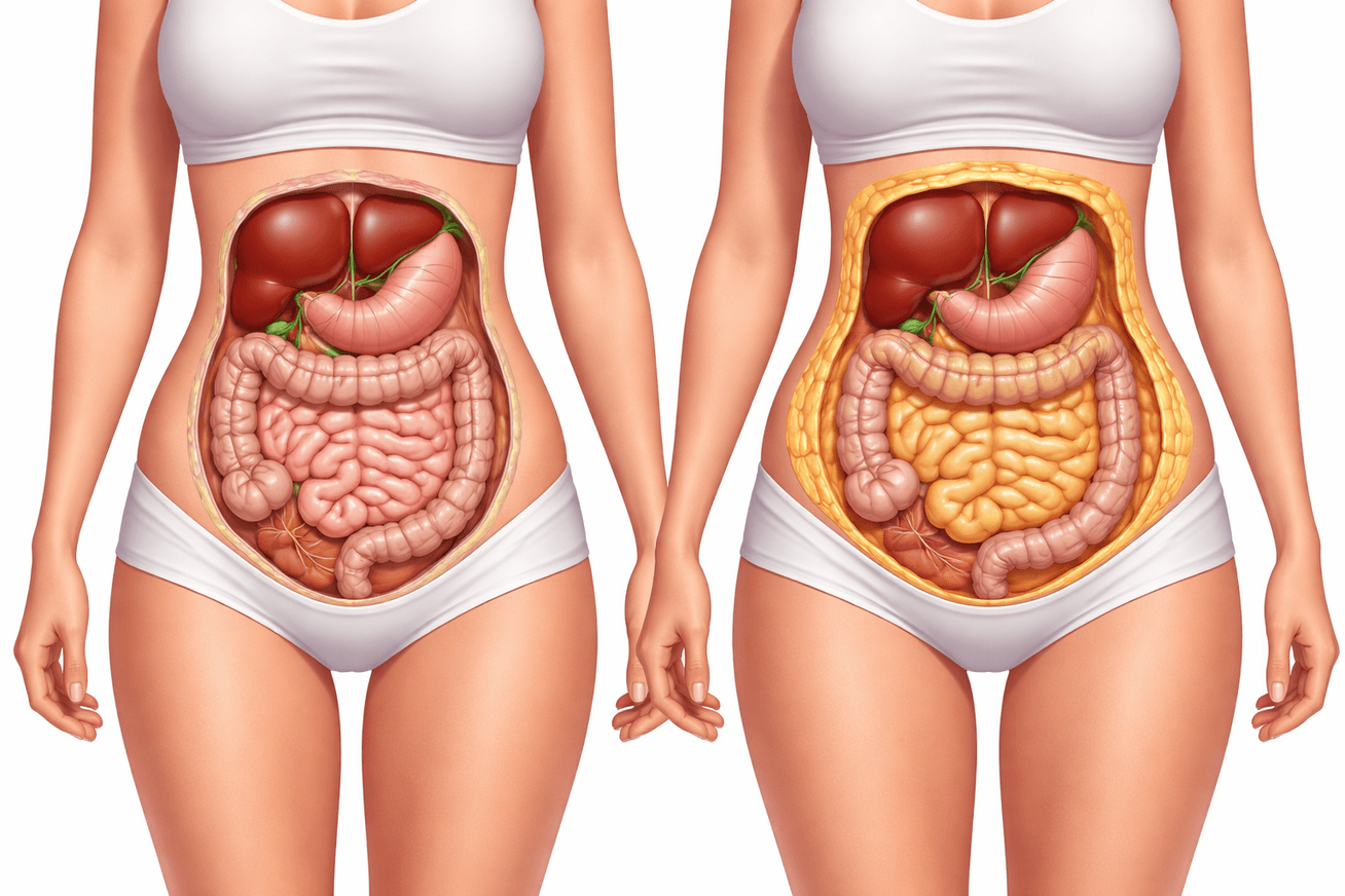 Viscerālie tauki: kas tie ir, kāpēc tie ir bīstami un kā tos kontrolēt Illustrative image related to post